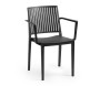 Plastic armchair with armrests HELSINKI (various colors)