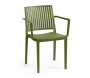 Plastic armchair with armrests HELSINKI (various colors)