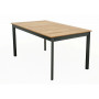 Fixed aluminum table CONCEPT 150x90 cm (teak)