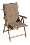 Adjustable garden chair with cushion SANTIAGO