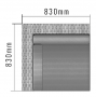 SEVILLA rattan corner unit (grey)