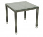 Garden rattan table NAPOLI 80x80 cm (grey)