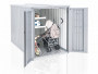 Multifunctional spacious storage box Minigarage (dark gray metallic)