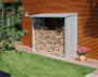 Multipurpose firewood storage - WoodStock 157 x 102 (silver metallic)