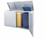 HighBoard multipurpose storage box 160 x 70 x 118 (silver metallic)