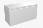 Design purpose box LoungeBox (silver metallic)