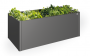 Raised vegetable box 1 x 1 (dark gray metallic)