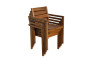 SCOTT stackable garden chair (brown)