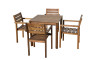 Garden furniture set SCOTT 1+4 (brown)