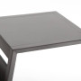 Metal side table LISBON (grey-brown)