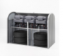 Multi-purpose roller shutter box StoreMax size 120 117 x 73 x 109 (quartz gray metallic)
