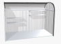 Multi-purpose roller shutter box StoreMax size 120 117 x 73 x 109 (dark gray metallic)