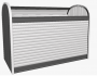 Multi-purpose roller shutter box StoreMax size 120 117 x 73 x 109 (dark gray metallic)