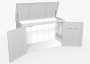 HighBoard Multipurpose Storage Box 200 x 84 x 127 (Silver Metallic)
