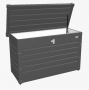 Outdoor storage box FreizeitBox 101 x 46 x 61 (dark gray metallic)