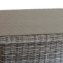 Rattan dining/storage table BORNEO (grey)