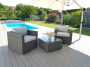 Rattan variable set SEVILLA for 2 people (anthracite)