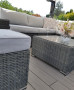 Rattan variable set SEVILLA for 4 people (anthracite)