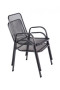 Metal chair (armchair) Saga low