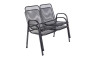 Metal chair (armchair) Saga double (double)