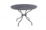 Metal table without parasol opening ø105 cm
