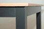 Aluminum table EXPERT WOOD 90x90 cm (anthracite)