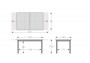 Aluminum folding table EXPERT 150/210x90 cm (anthracite)
