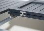 Aluminum folding table EXPERT 220/280x100 cm (anthracite)
