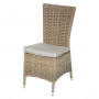 Rattan dining chair BORNEO LUXURY (brown)