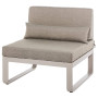 Center aluminum armchair MINNESOTA (grey)