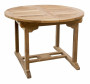 Oval garden table SANTIAGO 120/170 cm (teak)