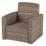Rattan armchair SANTORINI (brown)