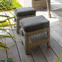 Rattan stool SANTORINI (grey)