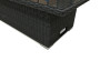 Rattan extendable dining / storage table 140 x 80 cm SEVILLA (anthracite)