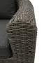 Rattan armchair BORNEO LUXURY (grey)