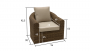 Rattan chair BORNEO LUXURY (brown)
