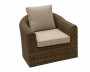 Rattan chair BORNEO LUXURY (brown)
