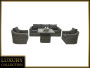 BORNEO LUXURY modular rattan set (grey) - own set