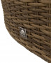 Rattan bench for 2 BORNEO LUXURY (brown)