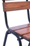 Wooden garden stackable chair LIMA