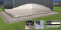 Base for flat solid surfaces BIOHORT Highline HS H1 - 252 × 132 cm