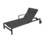 ADRIANA metal lounger (anthracite)