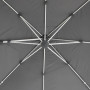 Swinging parasol EXCLUSIVE LED 3x3 m (graphite)