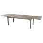 Aluminum table FLORENCE 200/320 cm (grey-brown)