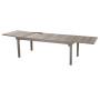 Aluminum table FLORENCE 200/320 cm (grey-brown)