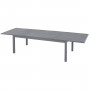 Aluminum table CATANIA 160/254x100 cm (anthracite)