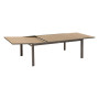 Aluminum table BRIXEN 200/320 cm (grey-brown)