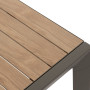 Aluminum table BRIXEN 200/320 cm (grey-brown)