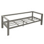 Aluminum 3-seater bench VANCOUVER (grey-brown)