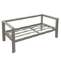 Aluminum 2-seater bench VANCOUVER (grey-brown)